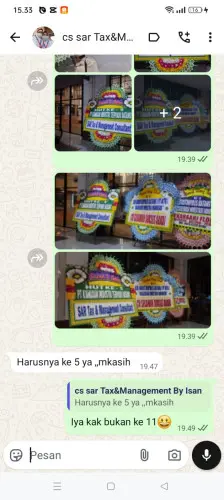 Testimonial Papan Bunga kota harapan indah